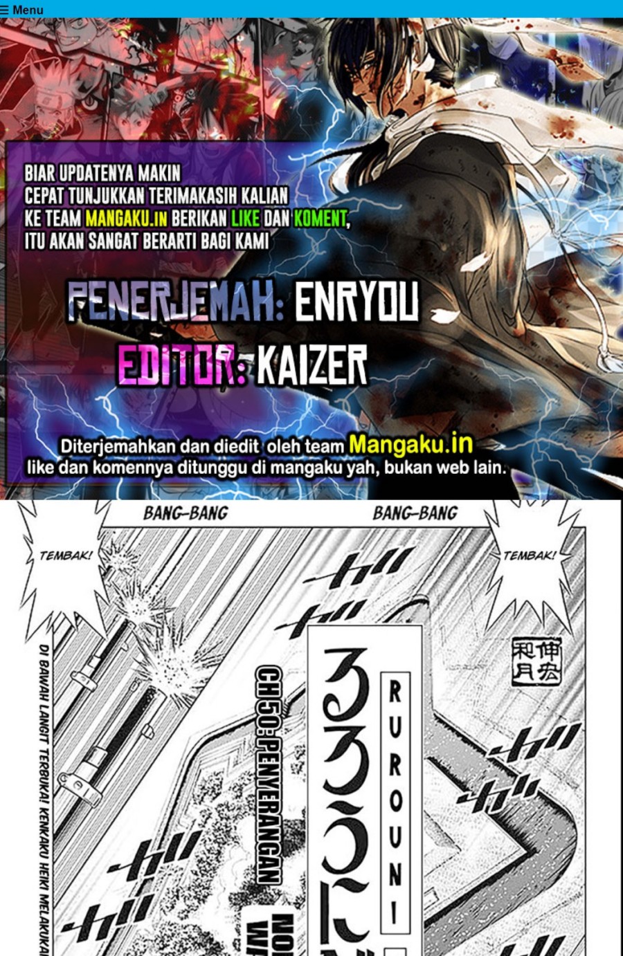 Rurouni Kenshin: Meiji Kenkaku Romantan – Hokkaido-hen chapter 50