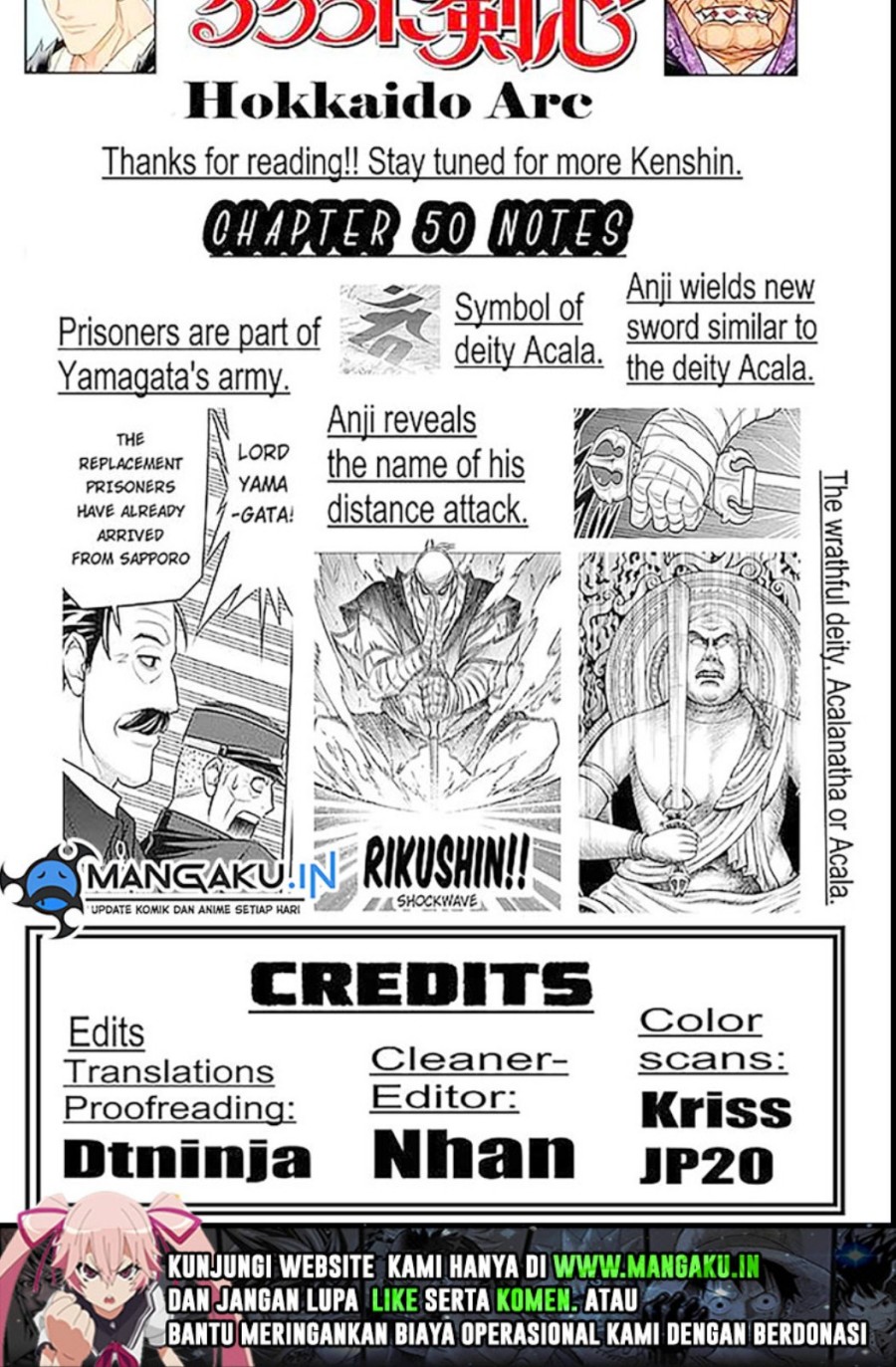 Rurouni Kenshin: Meiji Kenkaku Romantan – Hokkaido-hen chapter 50