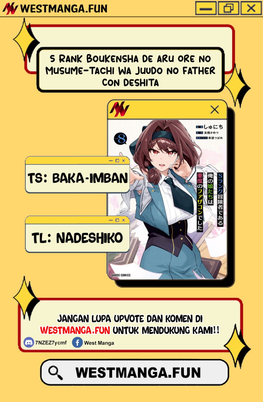 S Rank Boukensha de aru Ore no Musume-tachi wa Juudo no Father Con deshita Chapter 44 Bahasa Indonesia