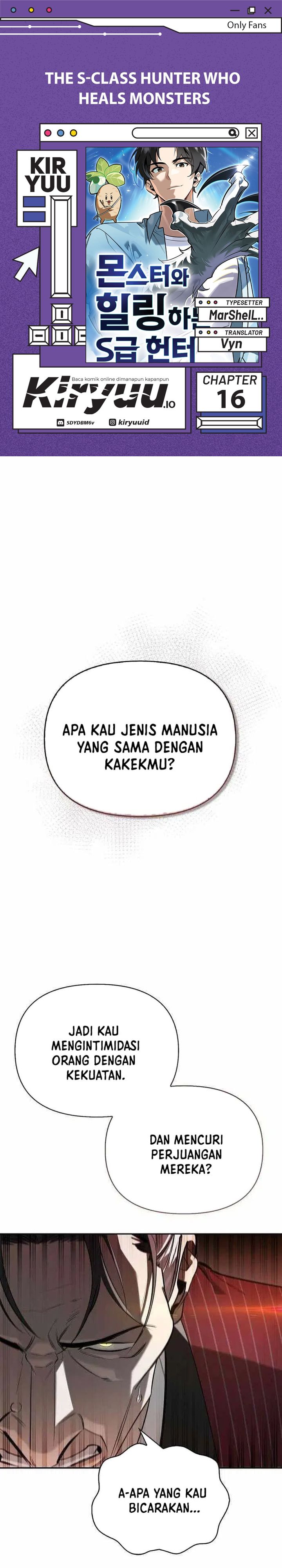 S-Class Hunter Heals with Monsters Chapter 16 Bahasa Indonesia