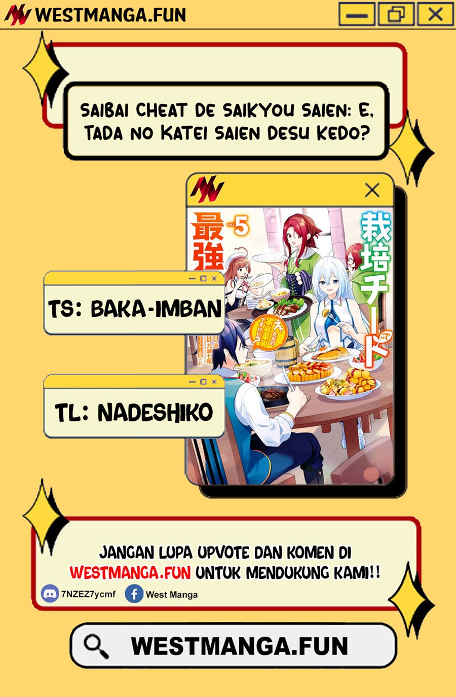 Saibai Cheat de Saikyou Saien E, Tada no Katei Saiendesu kedo? Chapter 05 Bahasa Indonesia