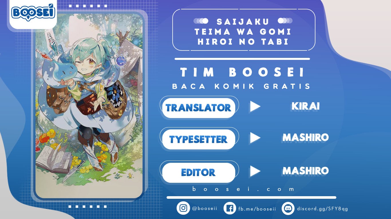 Saijaku Tamer wa Gomi Hiroi no Tabi wo Hajimemashita Chapter 03.2 Bahasa Indonesia