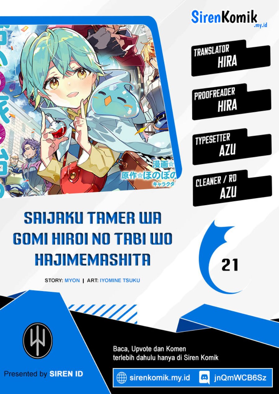 Saijaku Tamer wa Gomi Hiroi no Tabi wo Hajimemashita Chapter 21 Bahasa Indonesia