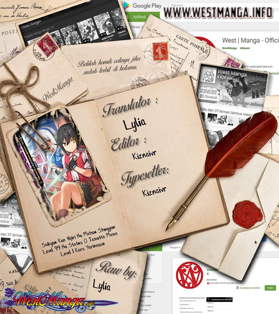 Saikyou Ken Hijiri No Mahou Shugyou: Level 99 No Status O Tamotta Mama Level 1 Kara Yarinaosu chapter 1