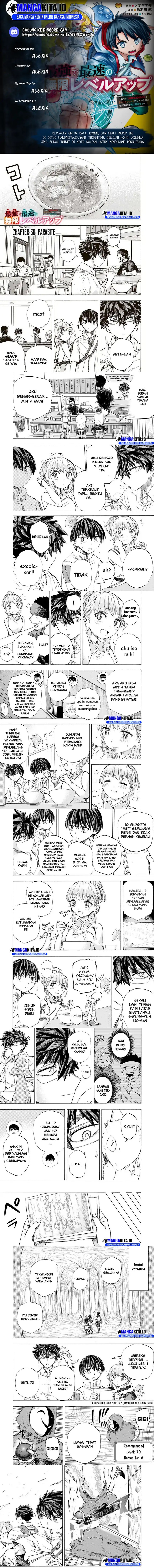 Saikyou de Saisoku no Mugen Level Up Chapter 60 Bahasa Indonesia
