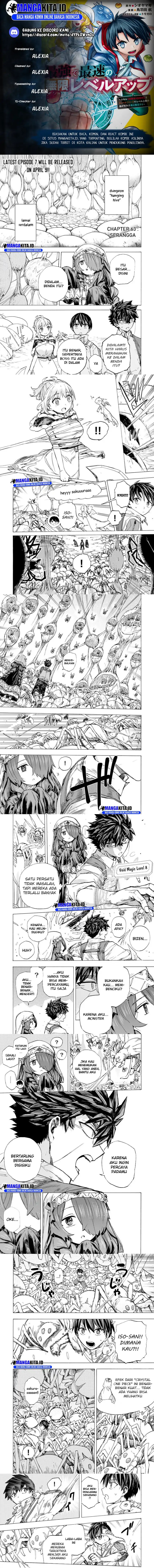 Saikyou de Saisoku no Mugen Level Up Chapter 63 Bahasa Indonesia