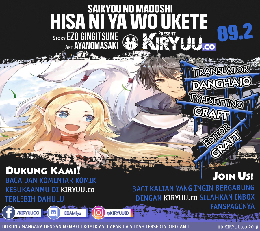 Saikyou no Madoshi. Hisa ni Ya wo Ukete Shimatta no de Inaka no Eihei ni Naru Chapter 09.2 Bahasa Indonesia