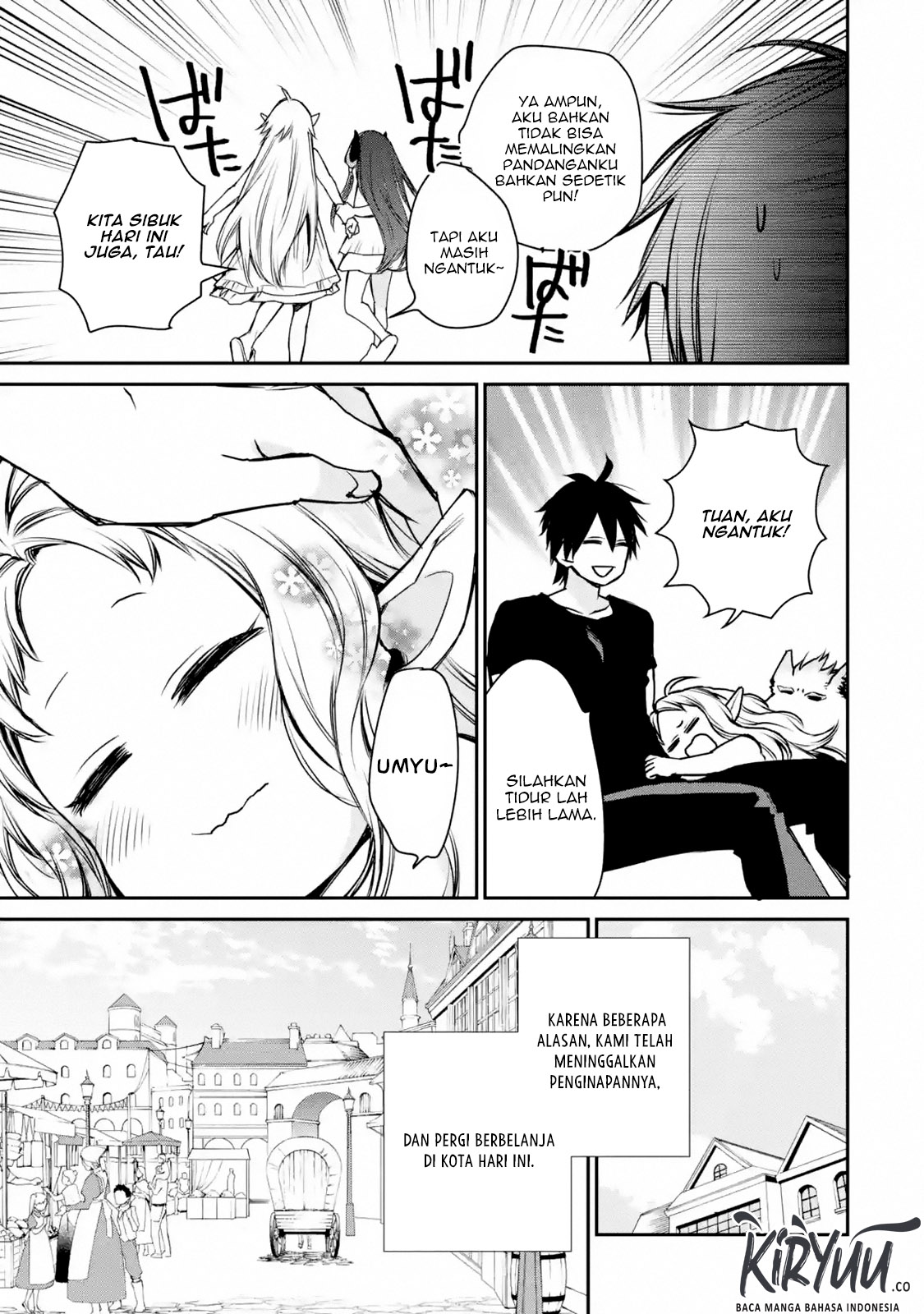 Saikyou no Madoshi. Hisa ni Ya wo Ukete Shimatta no de Inaka no Eihei ni Naru Chapter 09.2 Bahasa Indonesia