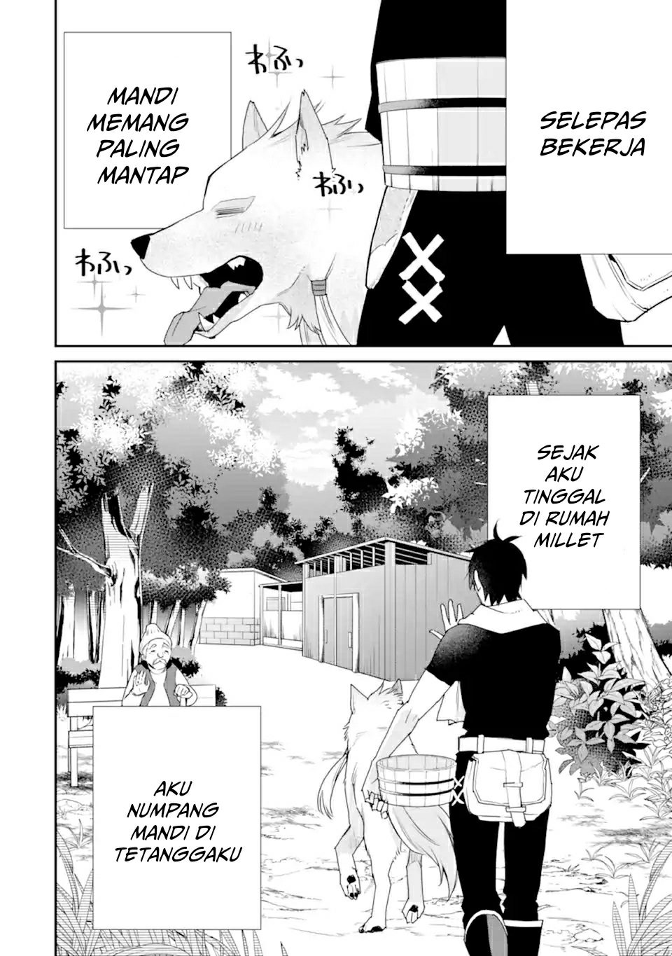 Saikyou no Madoshi. Hisa ni Ya wo Ukete Shimatta no de Inaka no Eihei ni Naru Chapter 22.2 Bahasa Indonesia