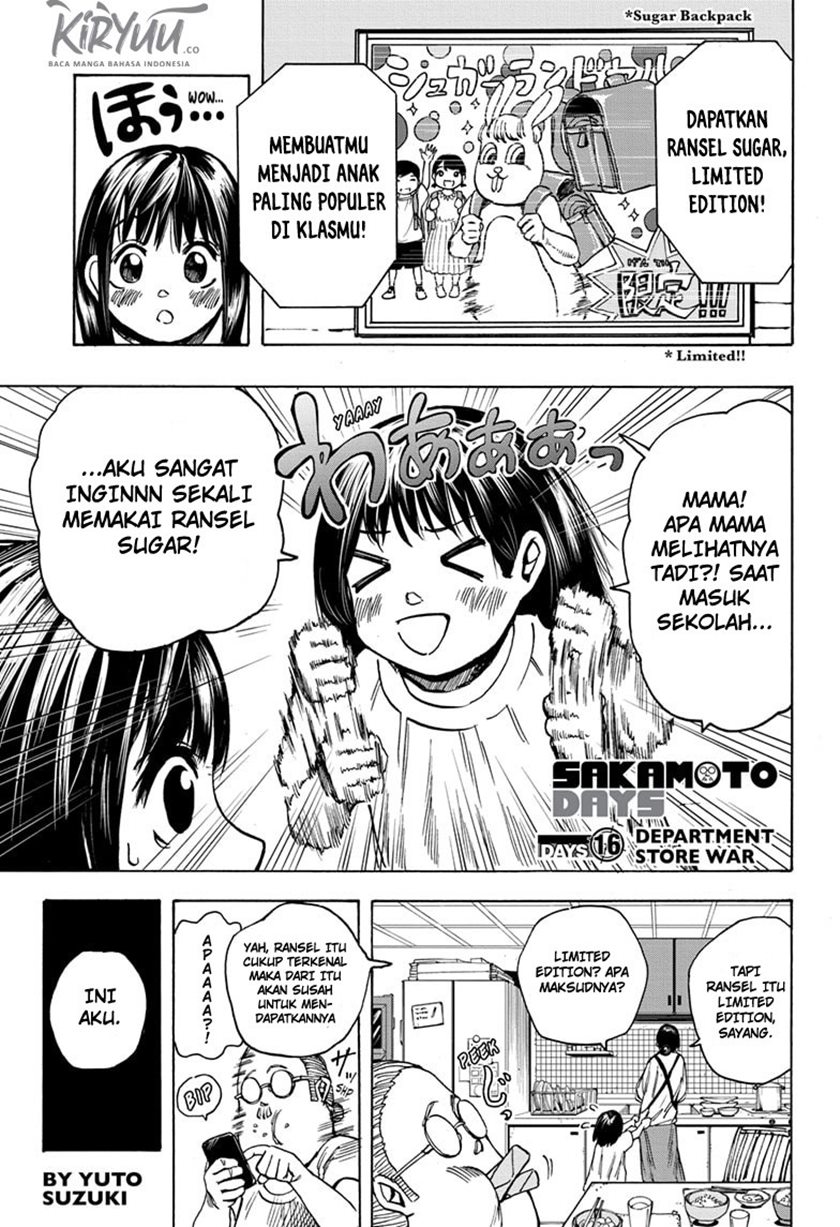 Sakamoto Days Chapter 16 Bahasa Indonesia