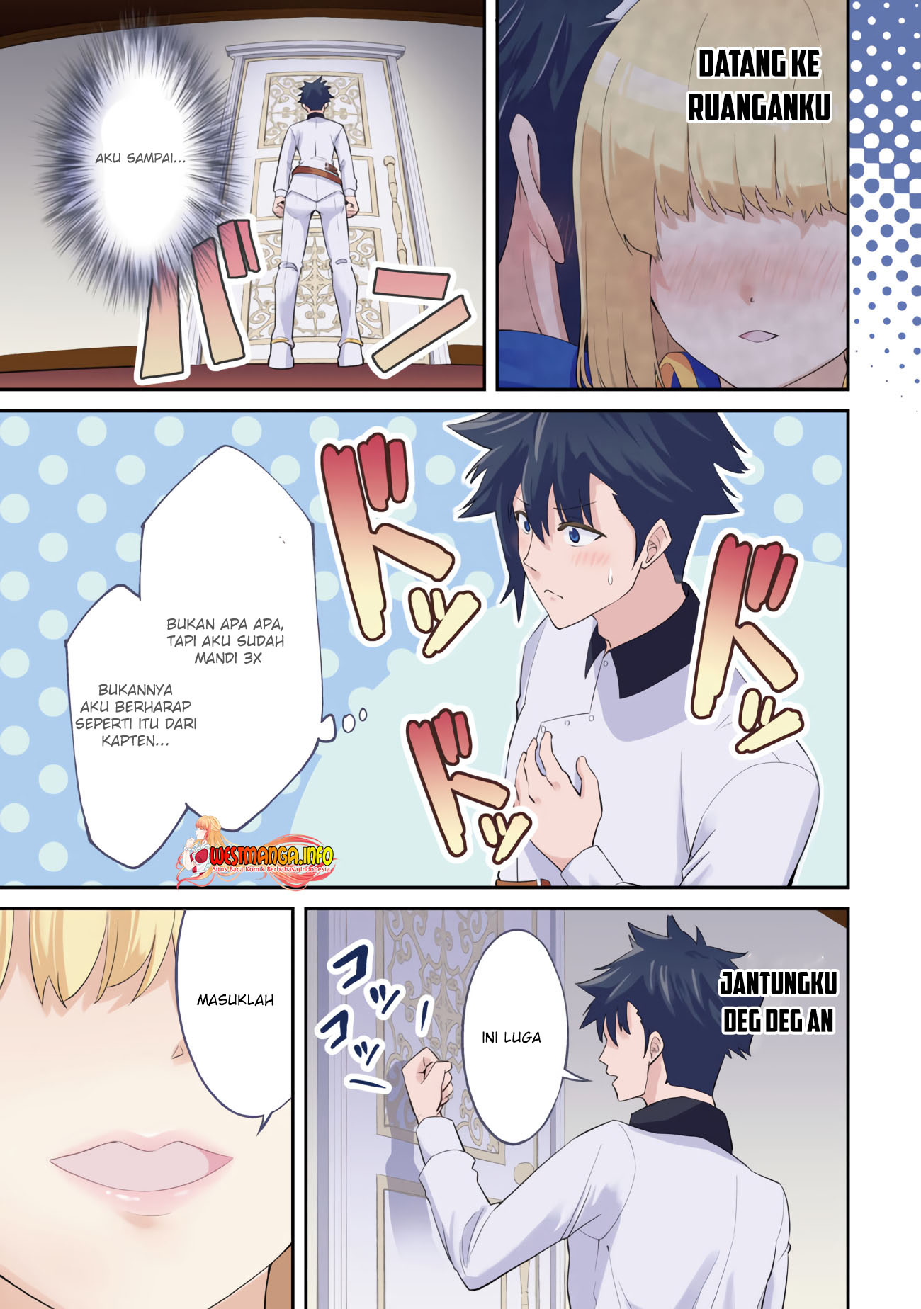 Seikishi ni Natta kedo Danchou no Oppai ga Sugosugite Kokoro ga Kiyomerarenai Chapter 11 Bahasa Indonesia