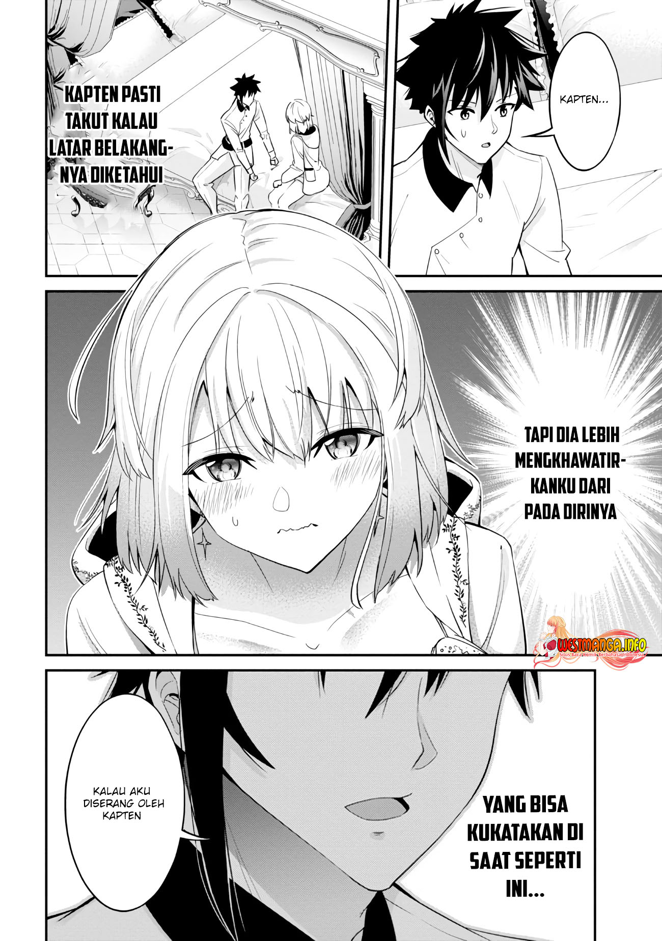 Seikishi ni Natta kedo Danchou no Oppai ga Sugosugite Kokoro ga Kiyomerarenai Chapter 11 Bahasa Indonesia