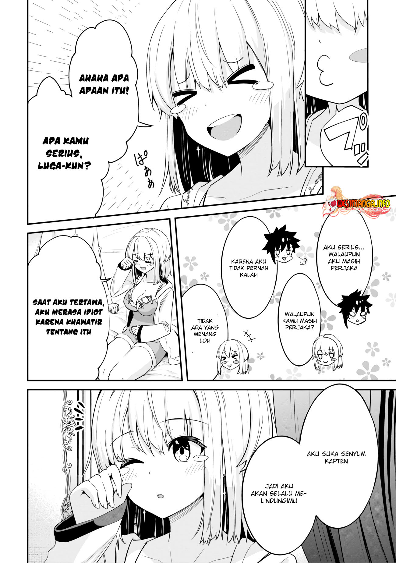 Seikishi ni Natta kedo Danchou no Oppai ga Sugosugite Kokoro ga Kiyomerarenai Chapter 11 Bahasa Indonesia