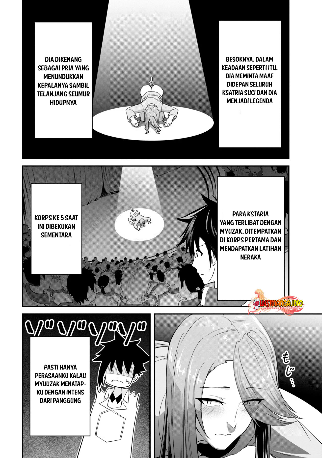 Seikishi ni Natta kedo Danchou no Oppai ga Sugosugite Kokoro ga Kiyomerarenai Chapter 11 Bahasa Indonesia
