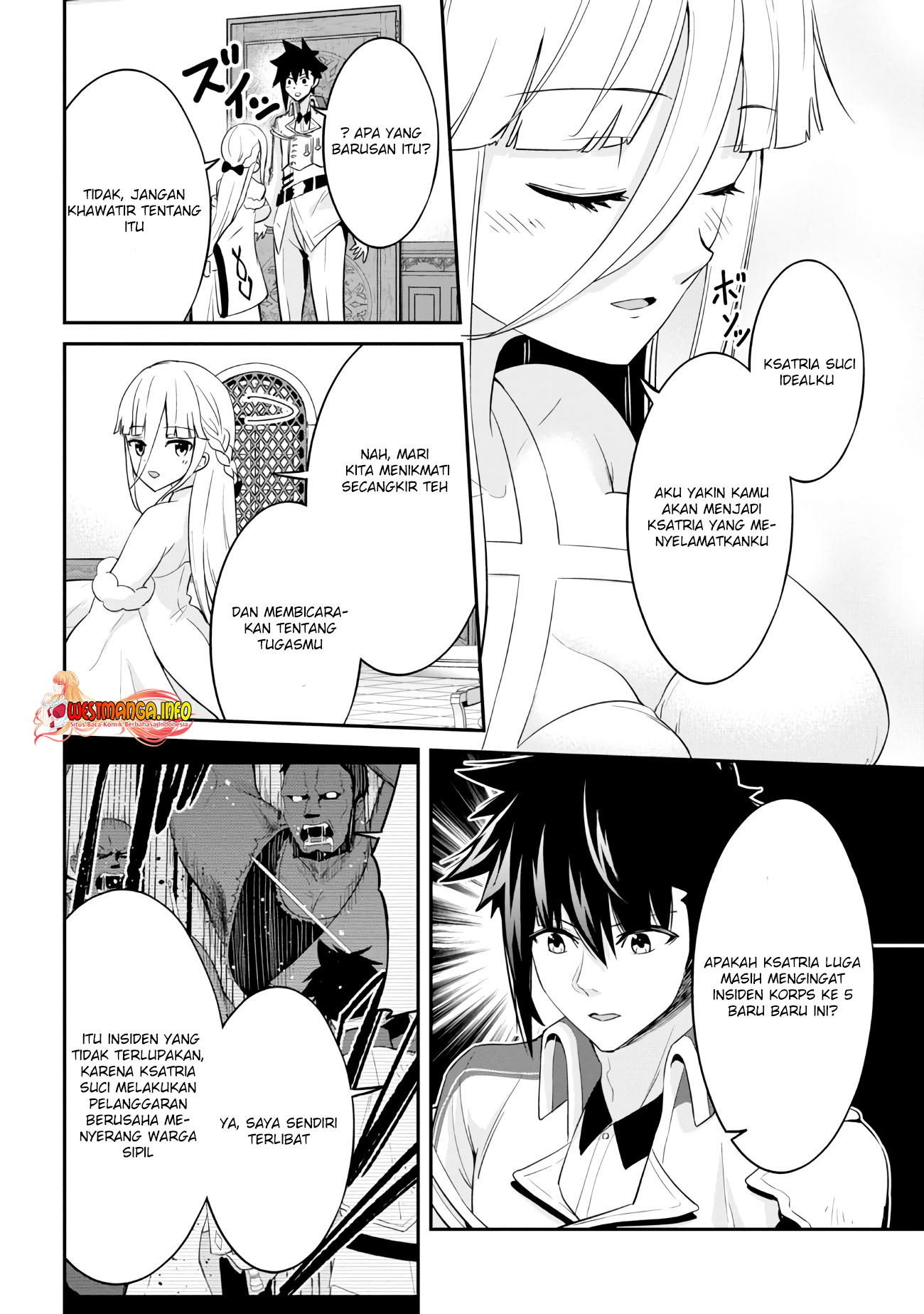 Seikishi ni Natta kedo Danchou no Oppai ga Sugosugite Kokoro ga Kiyomerarenai chapter 14