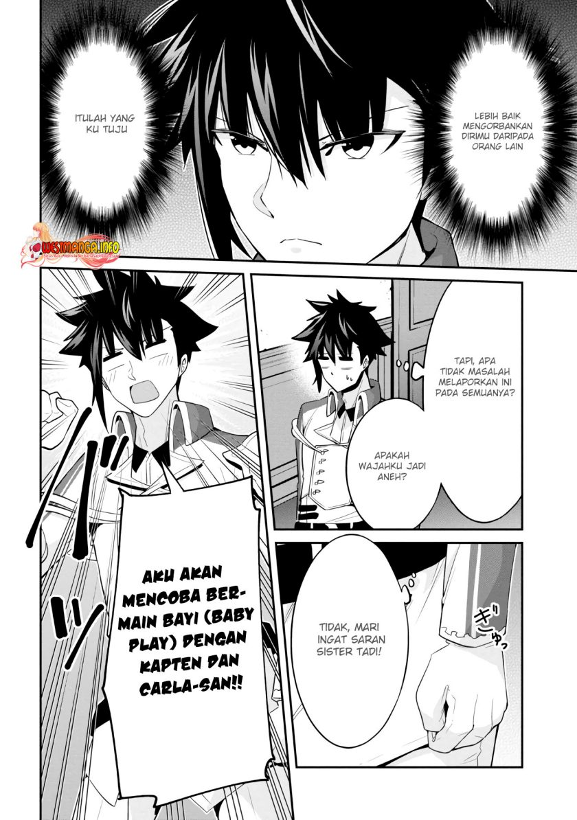 Seikishi ni Natta kedo Danchou no Oppai ga Sugosugite Kokoro ga Kiyomerarenai Chapter 15.1 Bahasa Indonesia