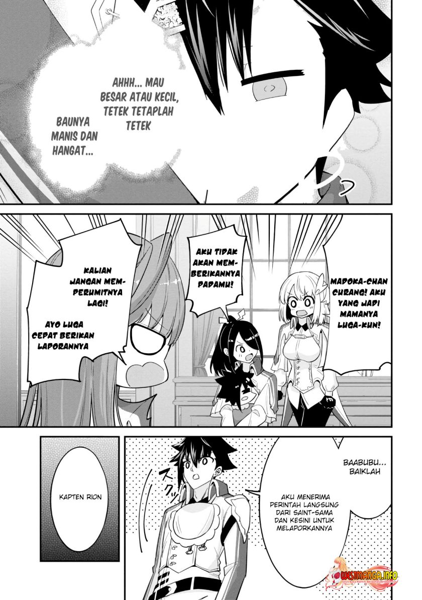 Seikishi ni Natta kedo Danchou no Oppai ga Sugosugite Kokoro ga Kiyomerarenai Chapter 15.1 Bahasa Indonesia