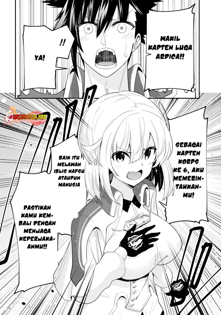 Seikishi ni Natta kedo Danchou no Oppai ga Sugosugite Kokoro ga Kiyomerarenai Chapter 18.2 Bahasa Indonesia