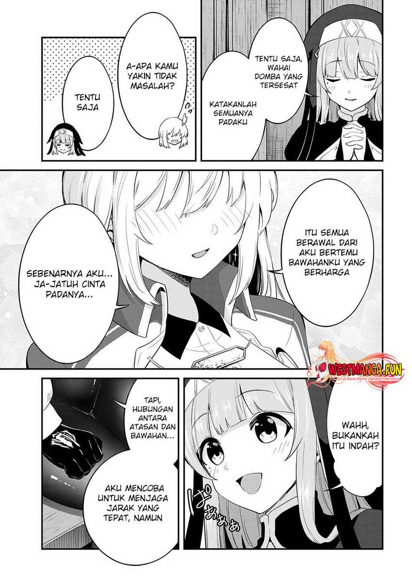 Seikishi ni Natta kedo Danchou no Oppai ga Sugosugite Kokoro ga Kiyomerarenai Chapter 26 Bahasa Indonesia