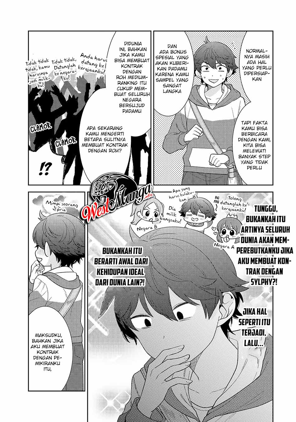 Seirei-tachi no Rakuen to Risou no Isekai Seikatsu Chapter 18 Bahasa Indonesia