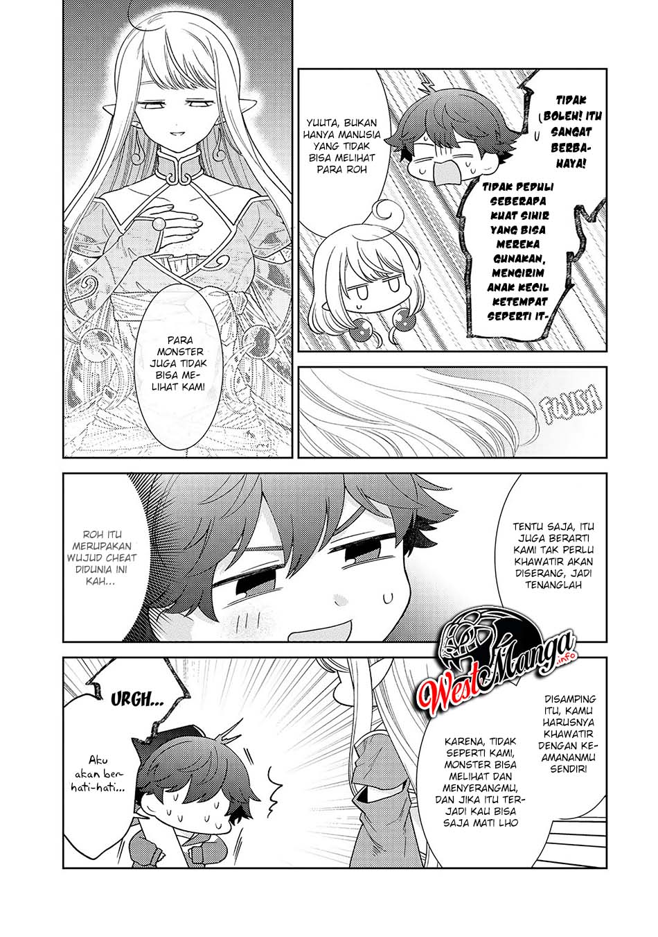 Seirei-tachi no Rakuen to Risou no Isekai Seikatsu Chapter 18 Bahasa Indonesia