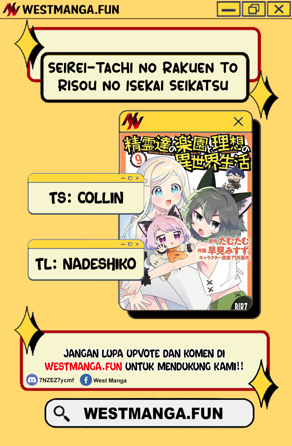 Seirei-tachi no Rakuen to Risou no Isekai Seikatsu chapter 70