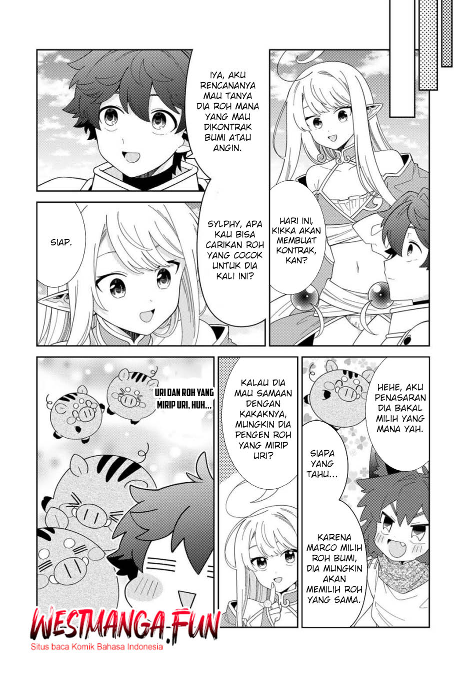 Seirei-tachi no Rakuen to Risou no Isekai Seikatsu chapter 70