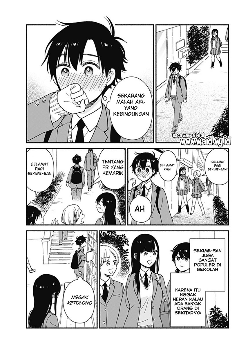 Sekimen Shinaide Sekime-san (Serialization) Chapter 04 Bahasa Indonesia