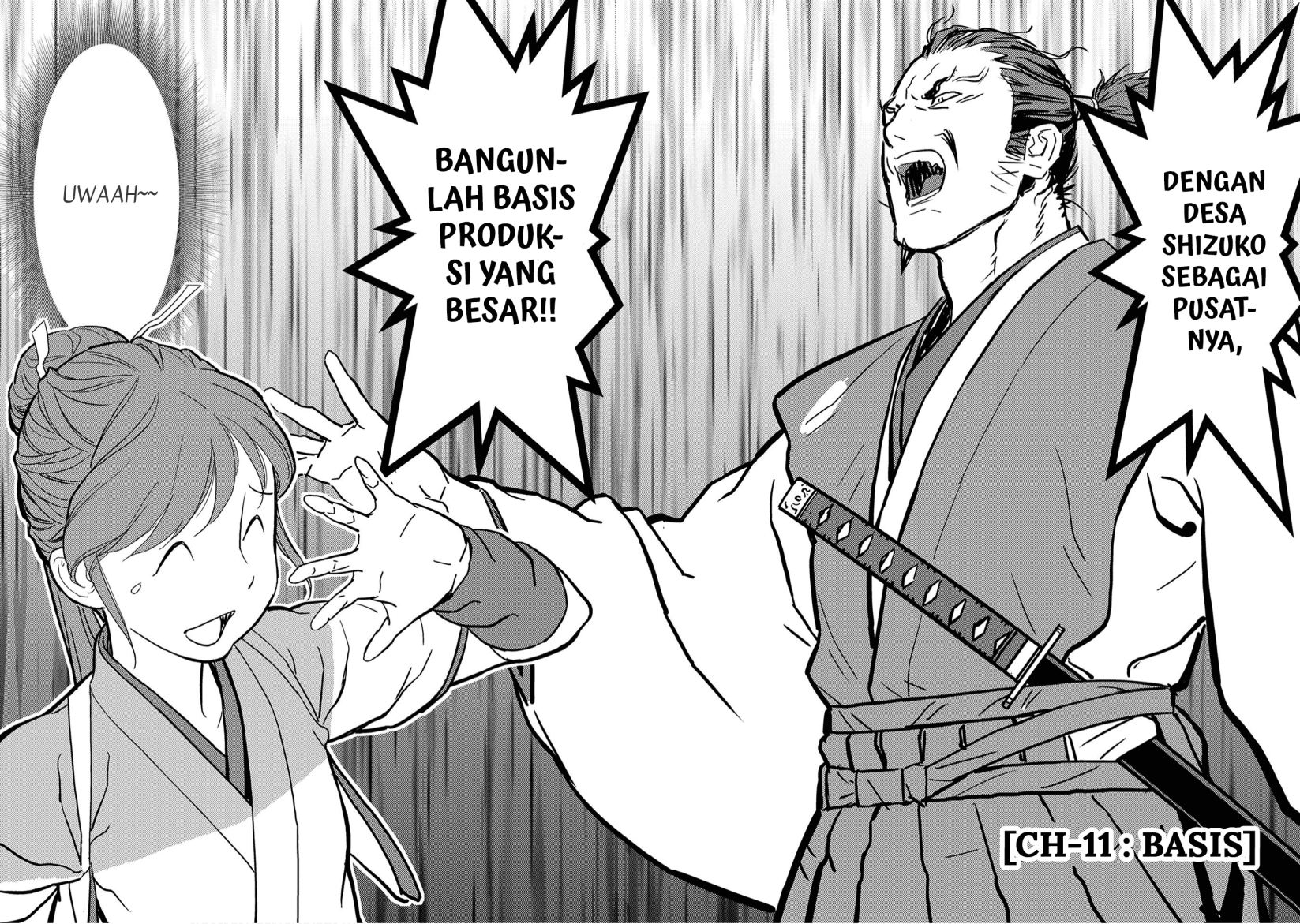 Sengoku Komachi Kuroutan: Noukou Giga Chapter 11 Bahasa Indonesia