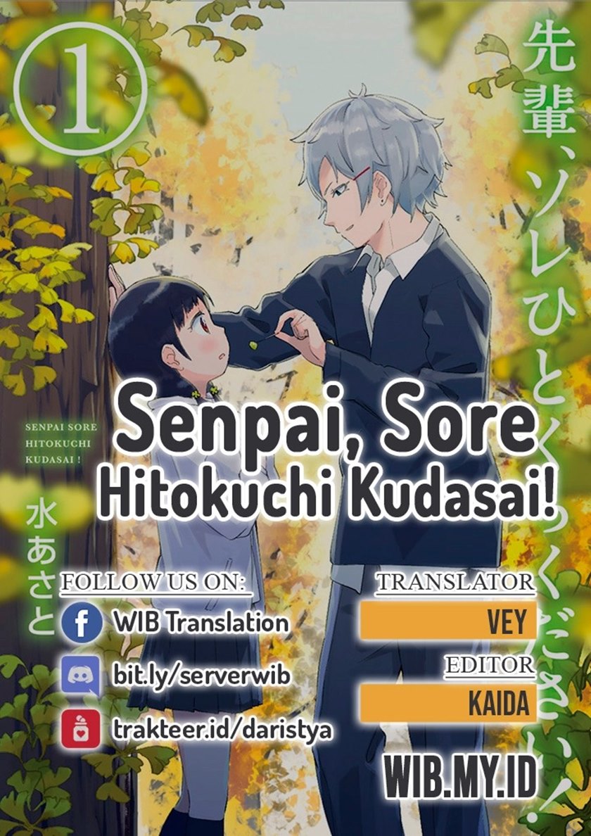 Senpai, Sore Hitokuchi Kudasai! Chapter 32 Bahasa Indonesia