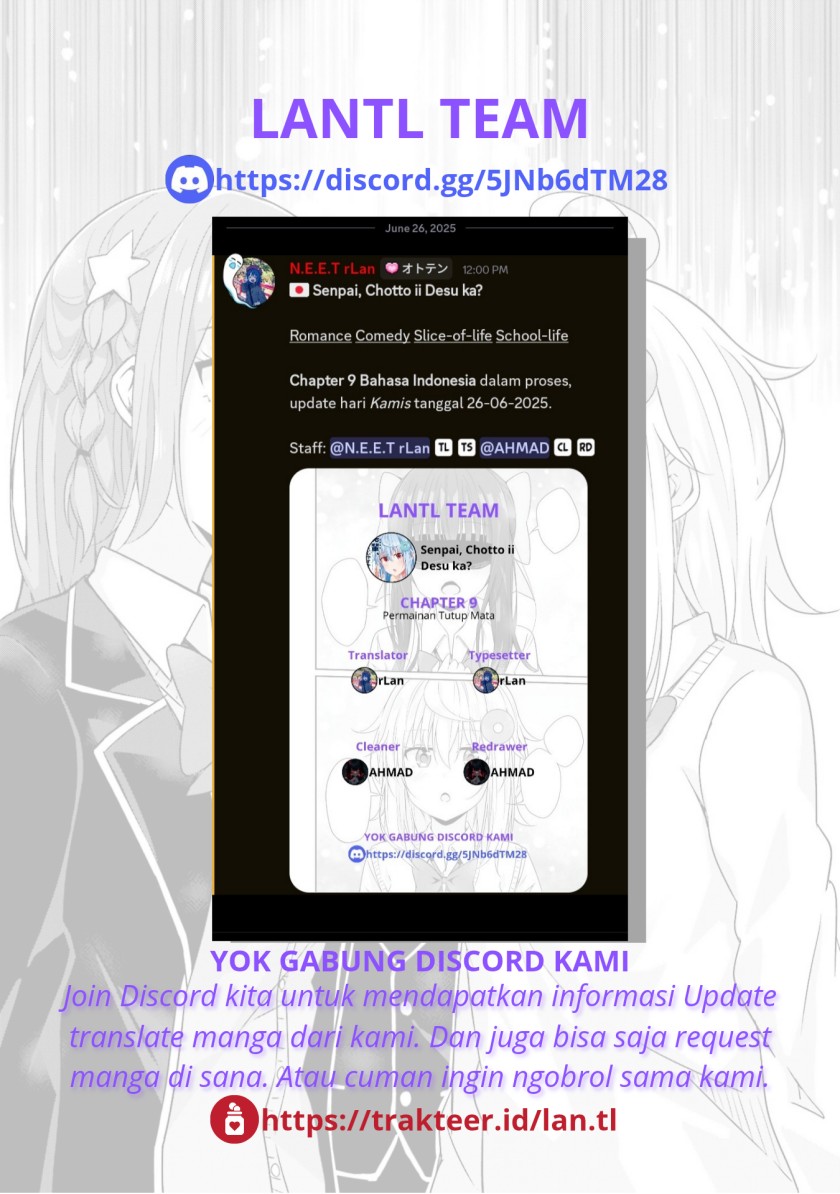 Senpai, Chotto ii Desu ka? Chapter 09 Bahasa Indonesia