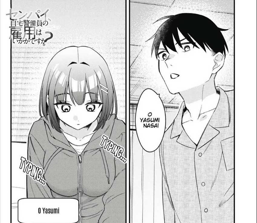 Senpai, Jitaku Keibiin no Koyou wa Ikaga desu ka? Chapter 03 Bahasa Indonesia