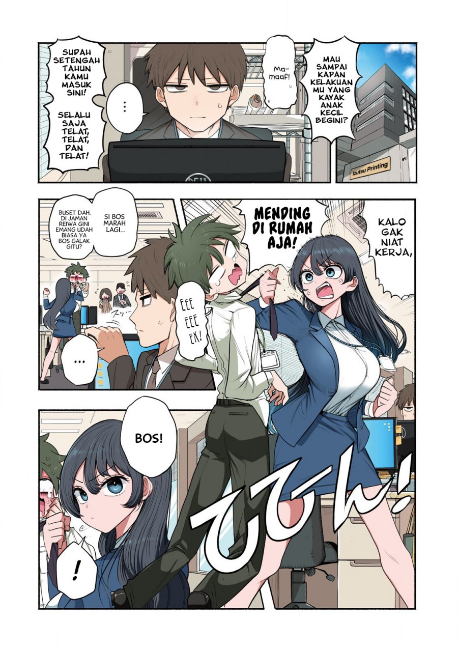 Shachou to Sake to Hoshi Chapter 01 Bahasa Indonesia