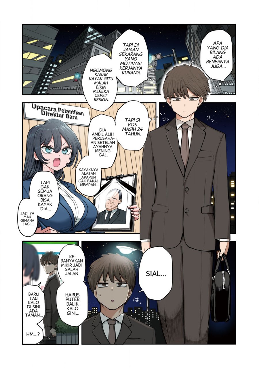 Shachou to Sake to Hoshi Chapter 01 Bahasa Indonesia