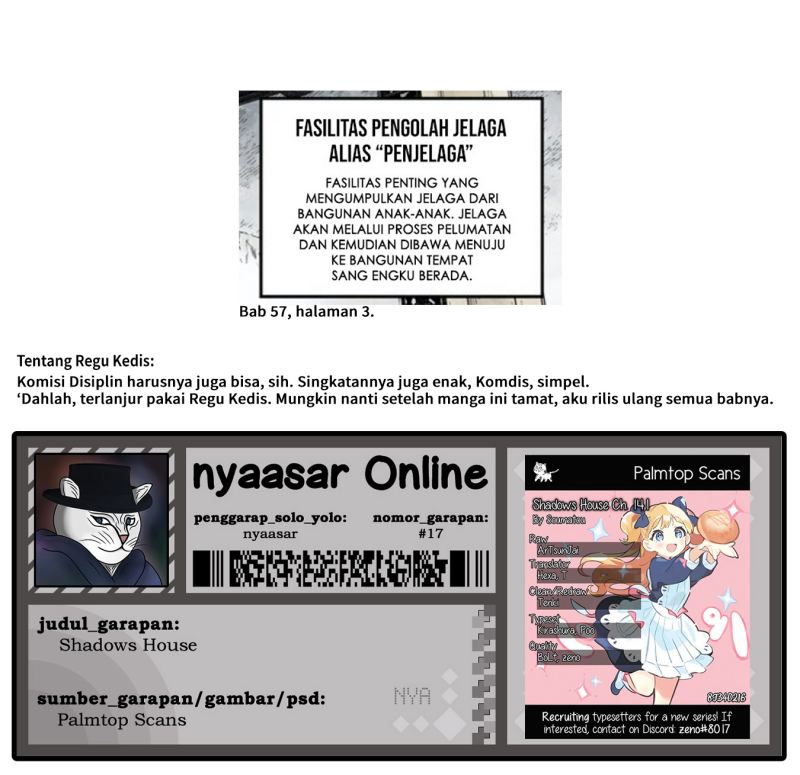 Shadows House Chapter 141 Bahasa Indonesia