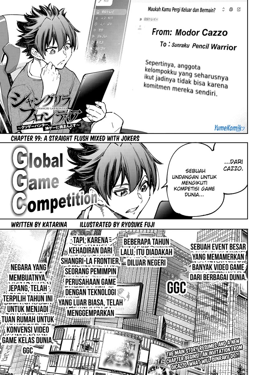 Shangri-La Frontier ~ Kusoge Hunter, Kamige ni Idoman to su~ chapter 99