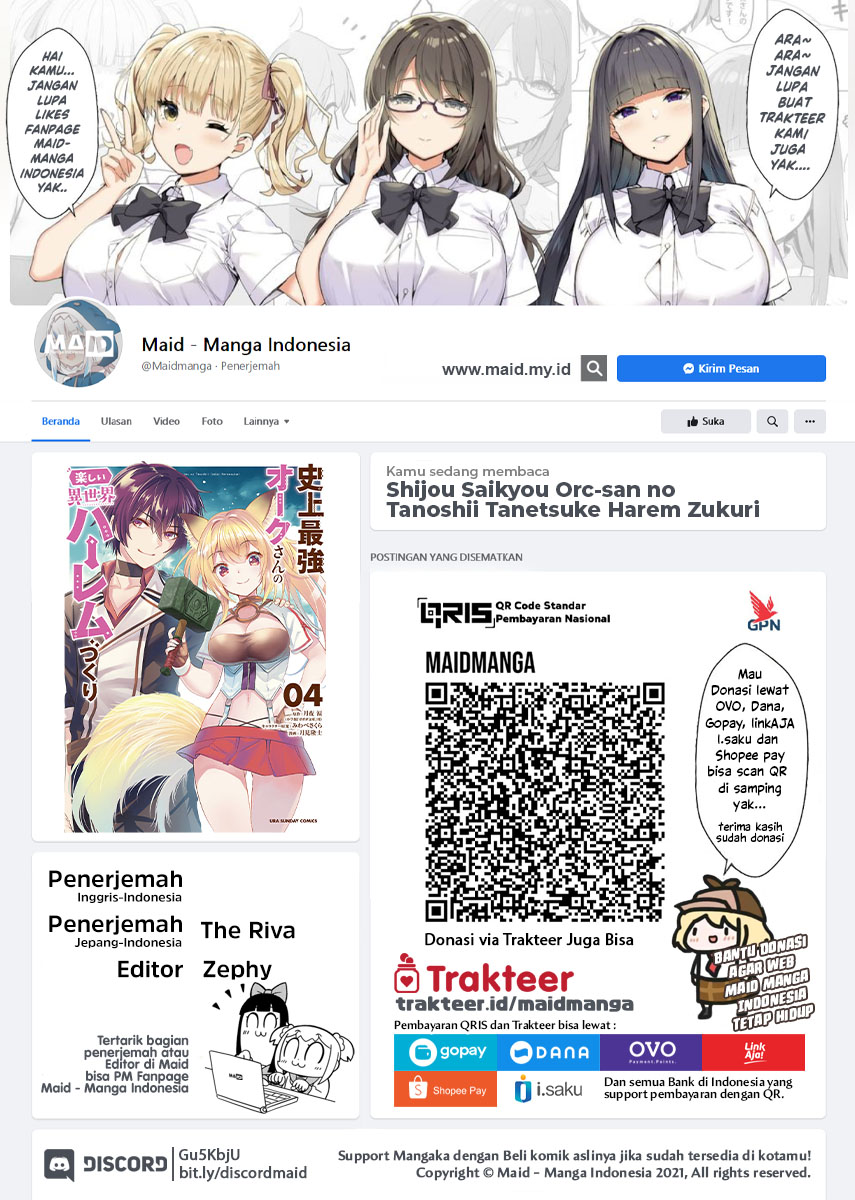 Shijou Saikyou Orc-san no Tanoshii Tanetsuke Harem Zukuri chapter 49