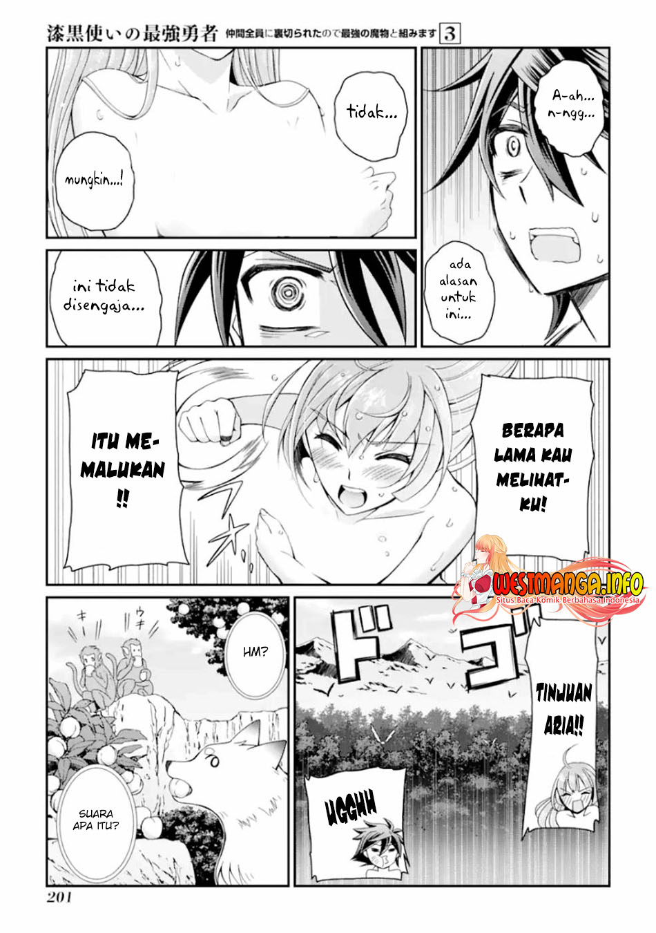 Shikkoku Tsukai no Saikyo Yusha Nakama Zen’in ni Uragira Retanode Saikyo no Mamono Chapter 13 Bahasa Indonesia