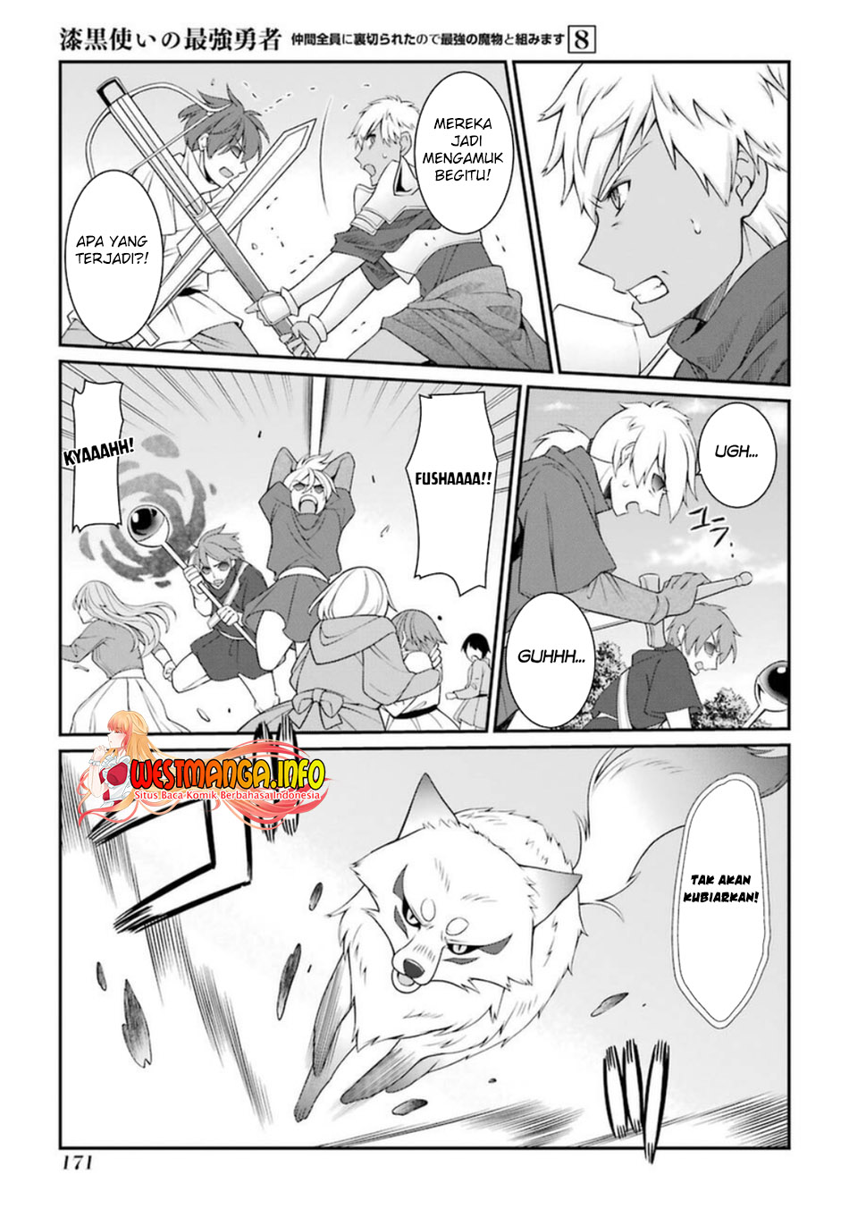 Shikkoku Tsukai no Saikyo Yusha Nakama Zen’in ni Uragira Retanode Saikyo no Mamono Chapter 43 Bahasa Indonesia