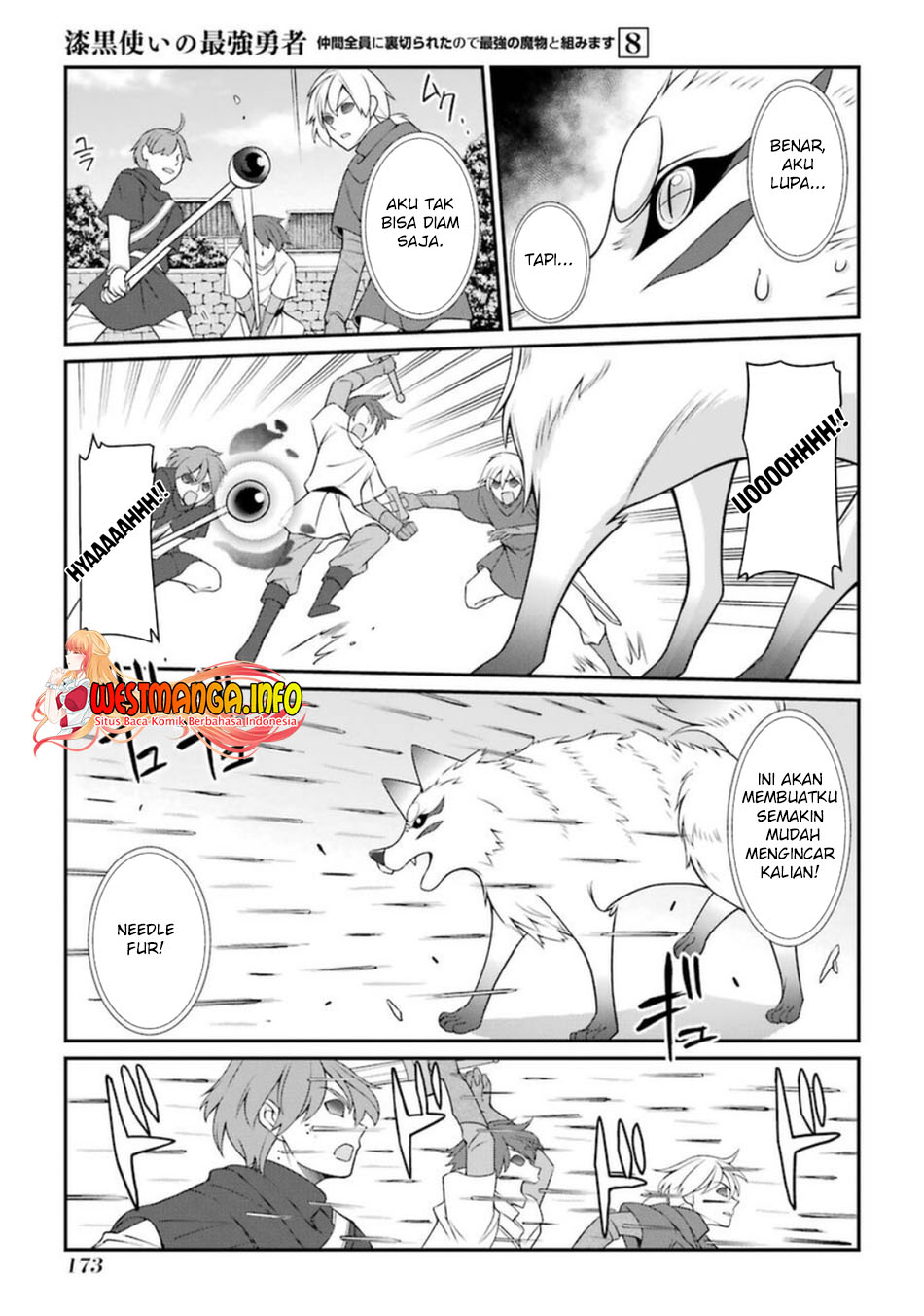 Shikkoku Tsukai no Saikyo Yusha Nakama Zen’in ni Uragira Retanode Saikyo no Mamono Chapter 43 Bahasa Indonesia