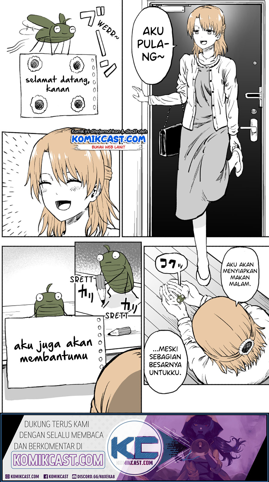 Shinda Otto ga Mushi ni Tensei Shita Ken Chapter 03 Bahasa Indonesia