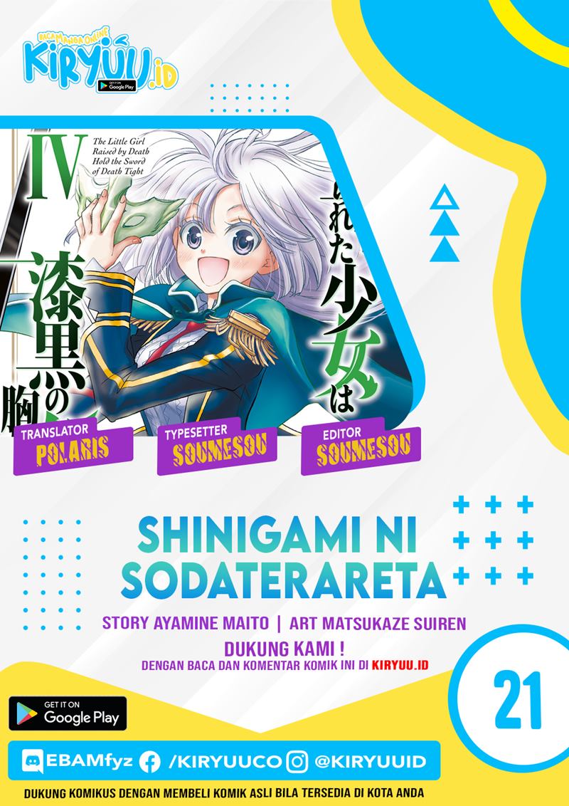 Shinigami ni Sodaterareta Shoujo wa Shikkoku no Tsurugi wo Mune ni Idaku Chapter 21 Bahasa Indonesia