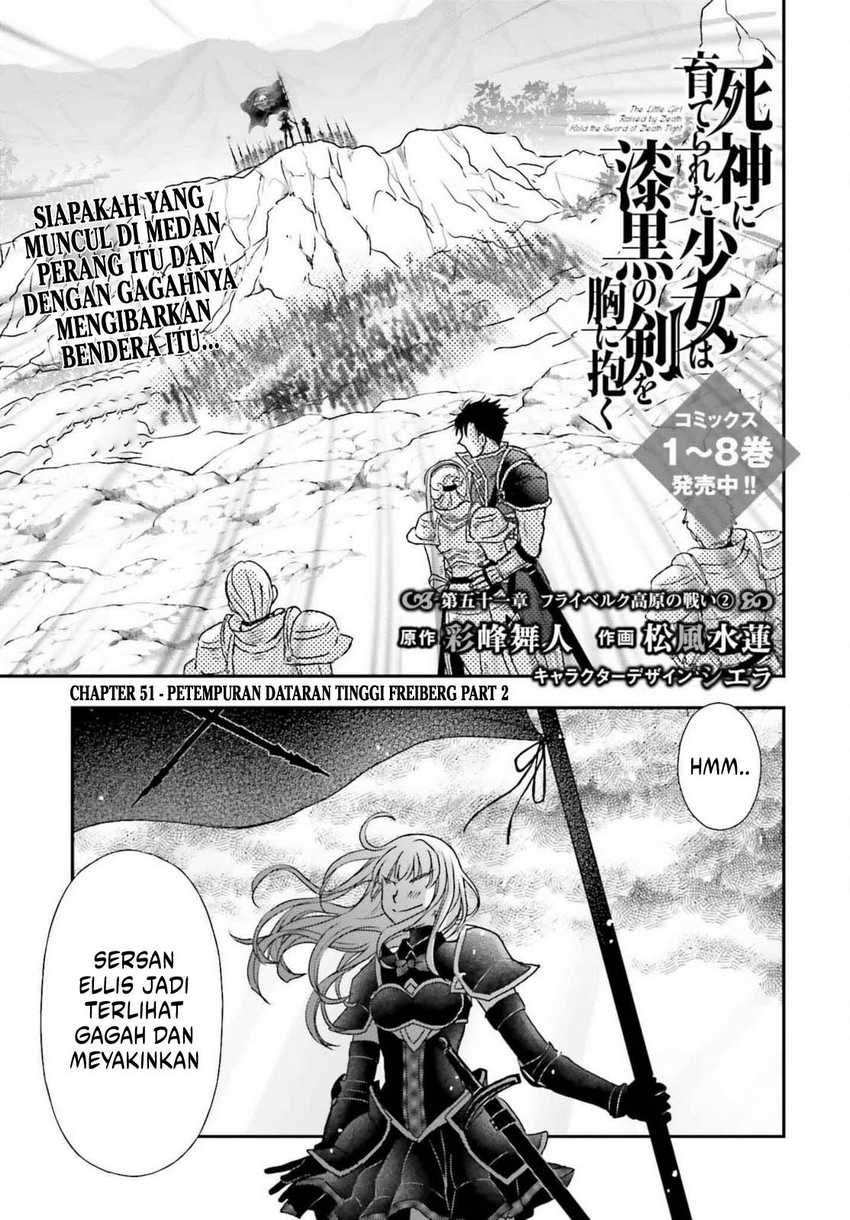 Shinigami ni Sodaterareta Shoujo wa Shikkoku no Tsurugi wo Mune ni Idaku chapter 51