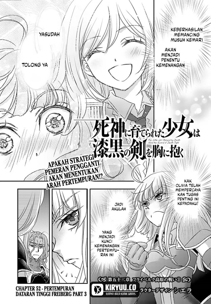 Shinigami ni Sodaterareta Shoujo wa Shikkoku no Tsurugi wo Mune ni Idaku chapter 52