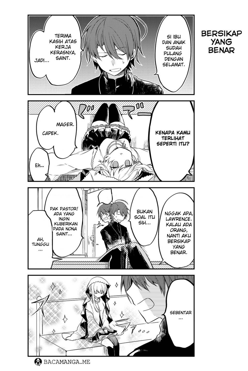 Shiro Seijo to Kuro Bokushi Chapter 01 Bahasa Indonesia