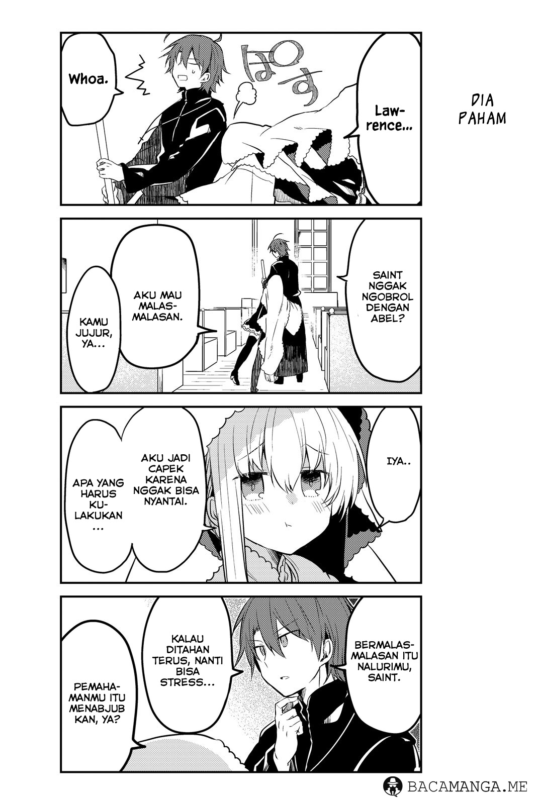 Shiro Seijo to Kuro Bokushi Chapter 05 Bahasa Indonesia