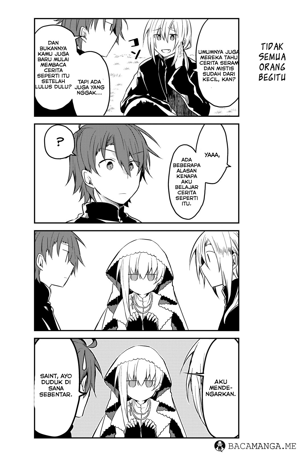 Shiro Seijo to Kuro Bokushi Chapter 05 Bahasa Indonesia