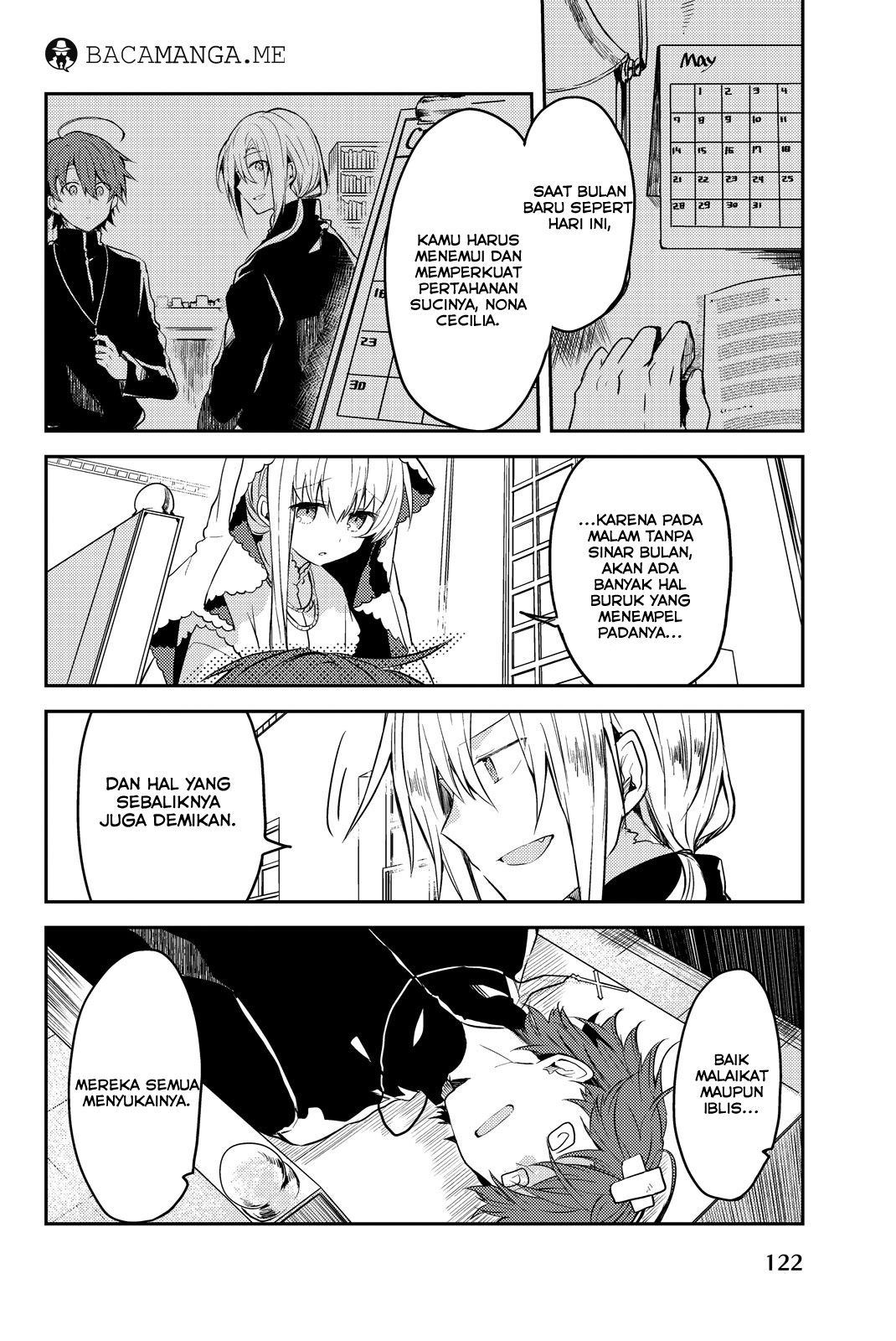 Shiro Seijo to Kuro Bokushi Chapter 05 Bahasa Indonesia