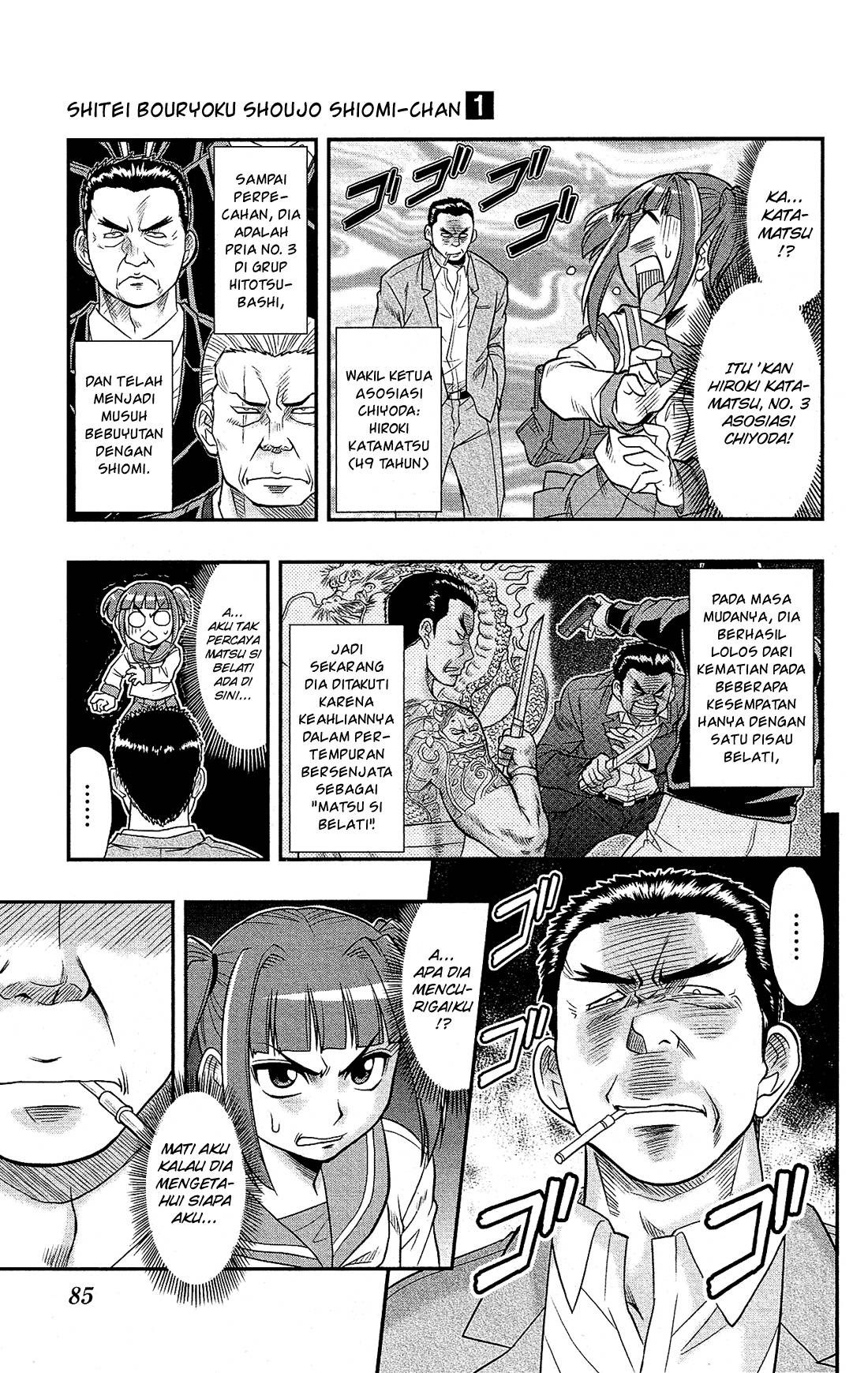 Shitei Bouryoku Shoujo Shiomi-chan chapter 3