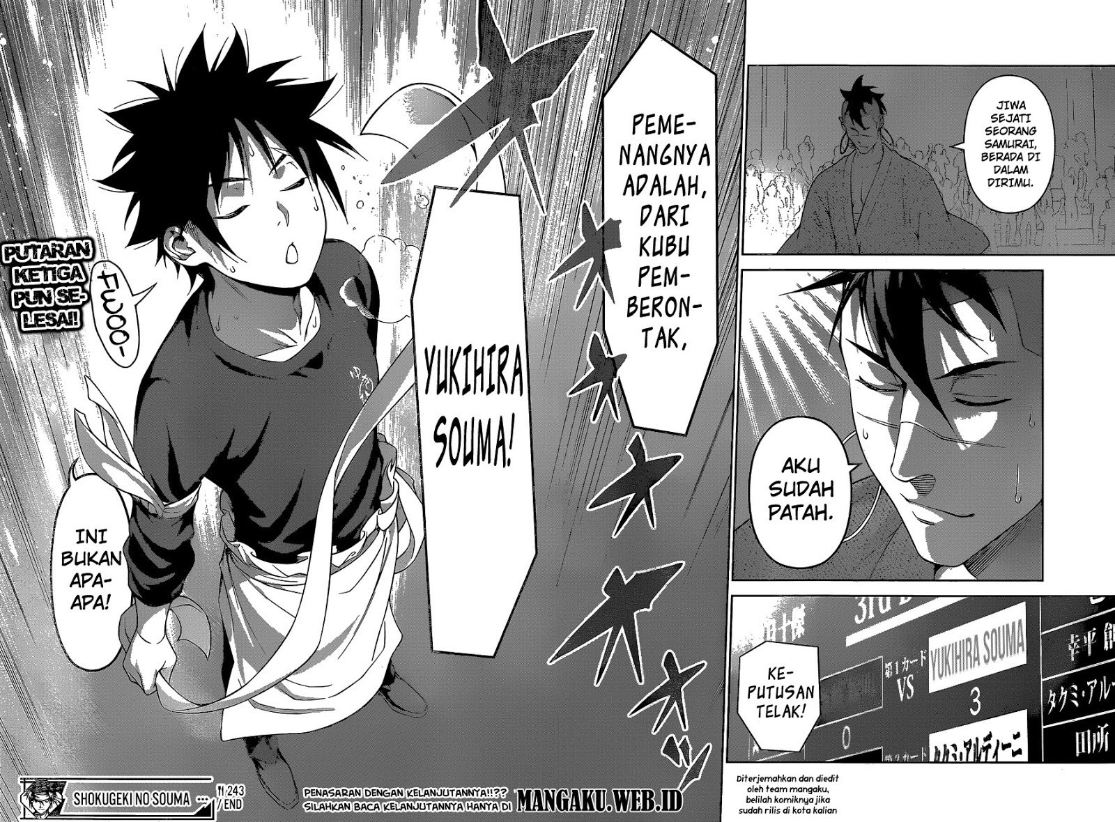 Shokugeki no Souma Chapter 243 Bahasa Indonesia
